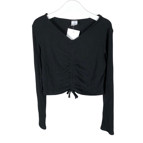 Unisex Lindex - Trikotaažist pluus, suurus 134 - 140 - Must ()