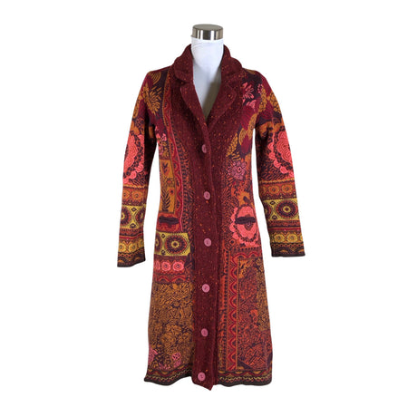 Unisex Kooi Knitwear - Kardigan, suurus 36 - Veinipunane ()