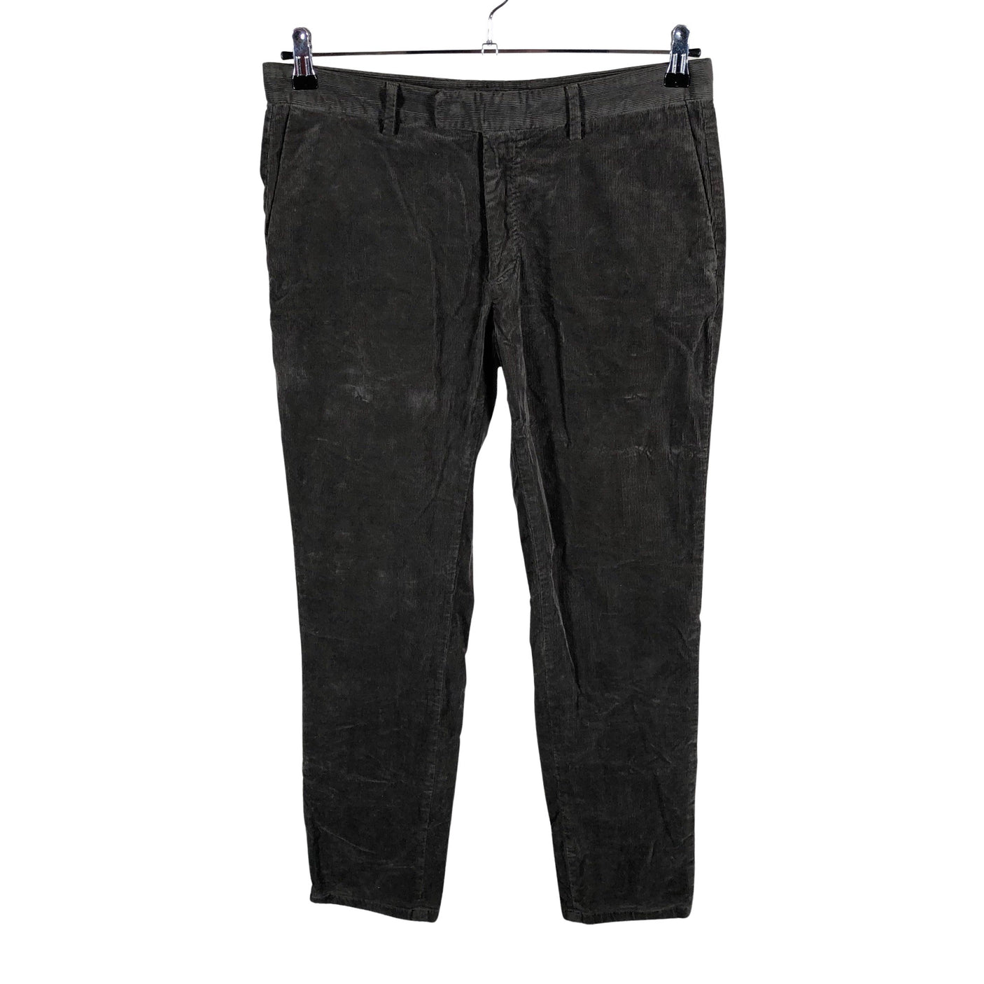 Unisex Massimo Dutti - Sametpüksid, suurus S - Hall (1)