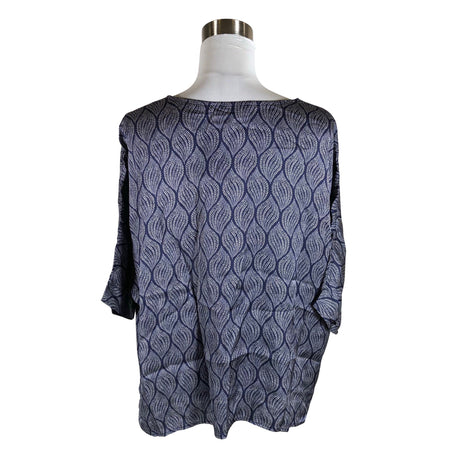 Unisex Bohemiana - Lühikeste käistega pluus, suurus 38 - Sinine (2)
