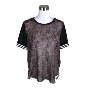 Unisex Maison Scotch - Lühikeste käistega pluus, suurus 38 - Must (1)