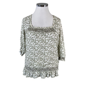 Unisex Lindex - Trikotaažist pluus, suurus 42 - Valge (1)