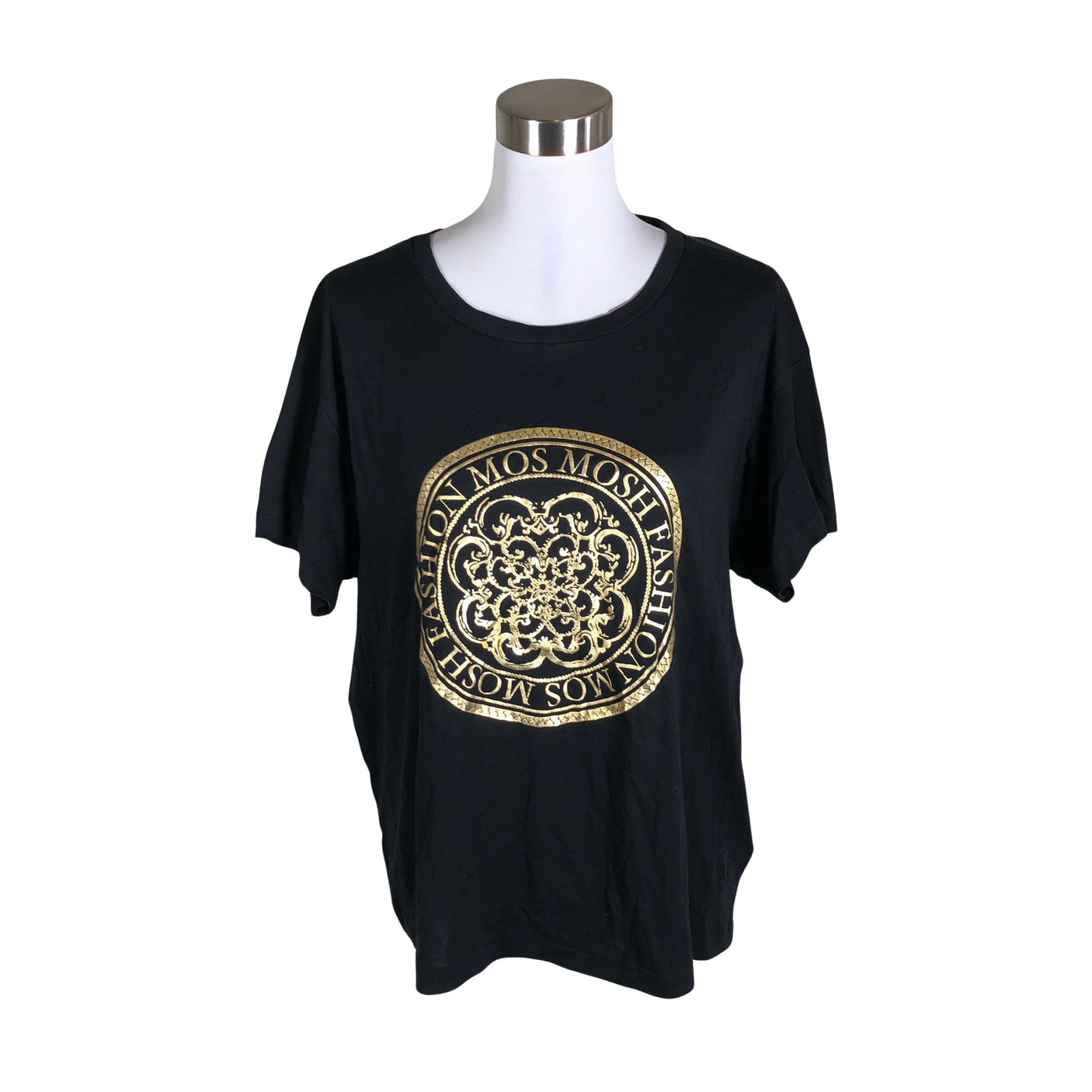 Unisex Mos Mosh - T-särk, suurus 40 - Must (1)