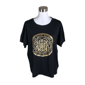 Unisex Mos Mosh - T-särk, suurus 40 - Must (1)