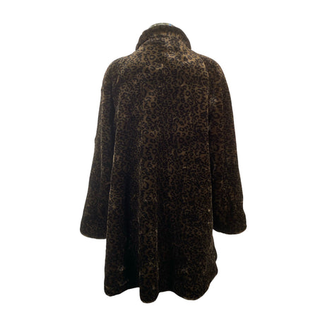 Unisex Classic - Kunstkarusnahast mantel, suurus 44 - Pruun (2)