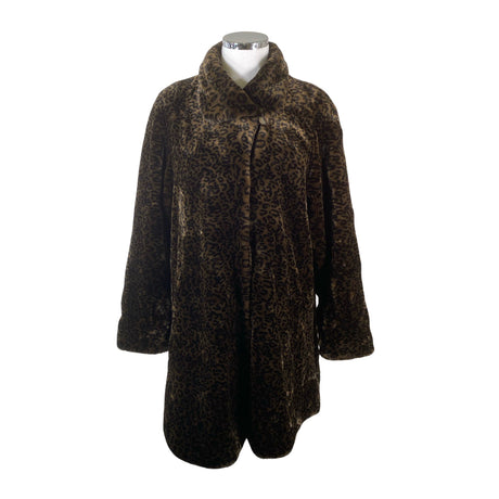 Unisex Classic - Kunstkarusnahast mantel, suurus 44 - Pruun ()