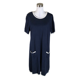 Unisex Seraphine - Kootud kleit, suurus 40 - Sinine (1)