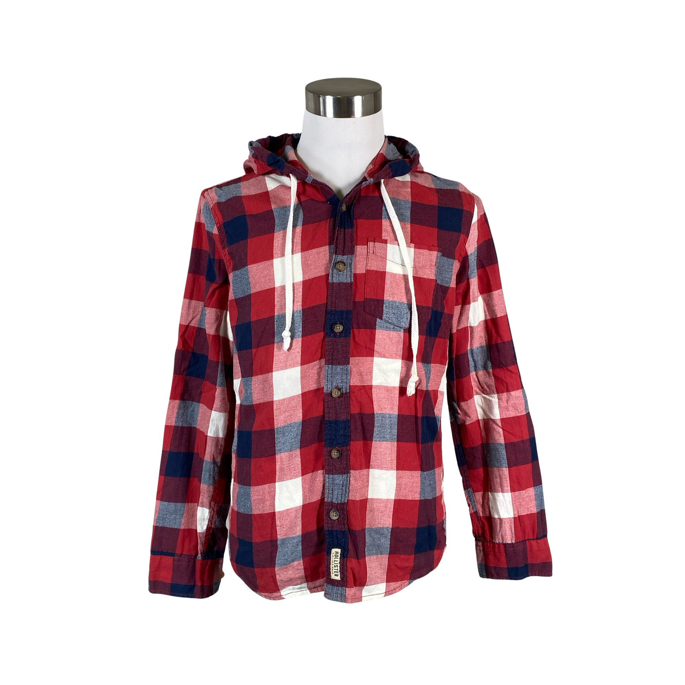 Unisex Hollister - Flanellsärk, suurus S - Punane (1)