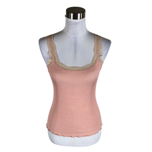 Unisex Rosemunde - Trikotaažist topp, suurus 36 - Heleroosa (1)