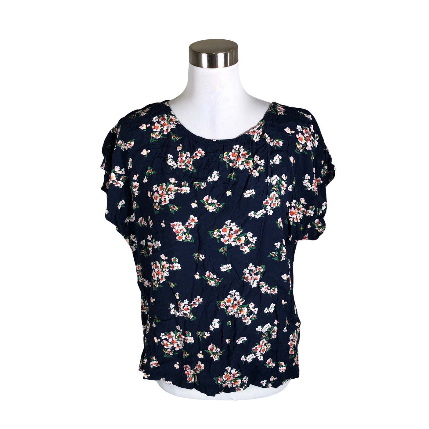 Unisex Lindex - Lühikeste käistega pluus, suurus 40 - Sinine (1)