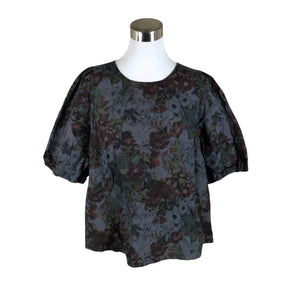 Unisex Vietto - Lühikeste käistega pluus, suurus 40 - Hall (1)