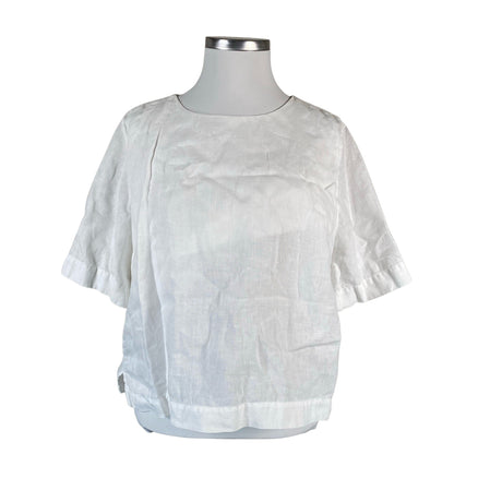 Unisex Nanso - Lühikeste käistega pluus, suurus 44 - Valge ()