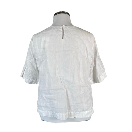Unisex Nanso - Lühikeste käistega pluus, suurus 44 - Valge (2)