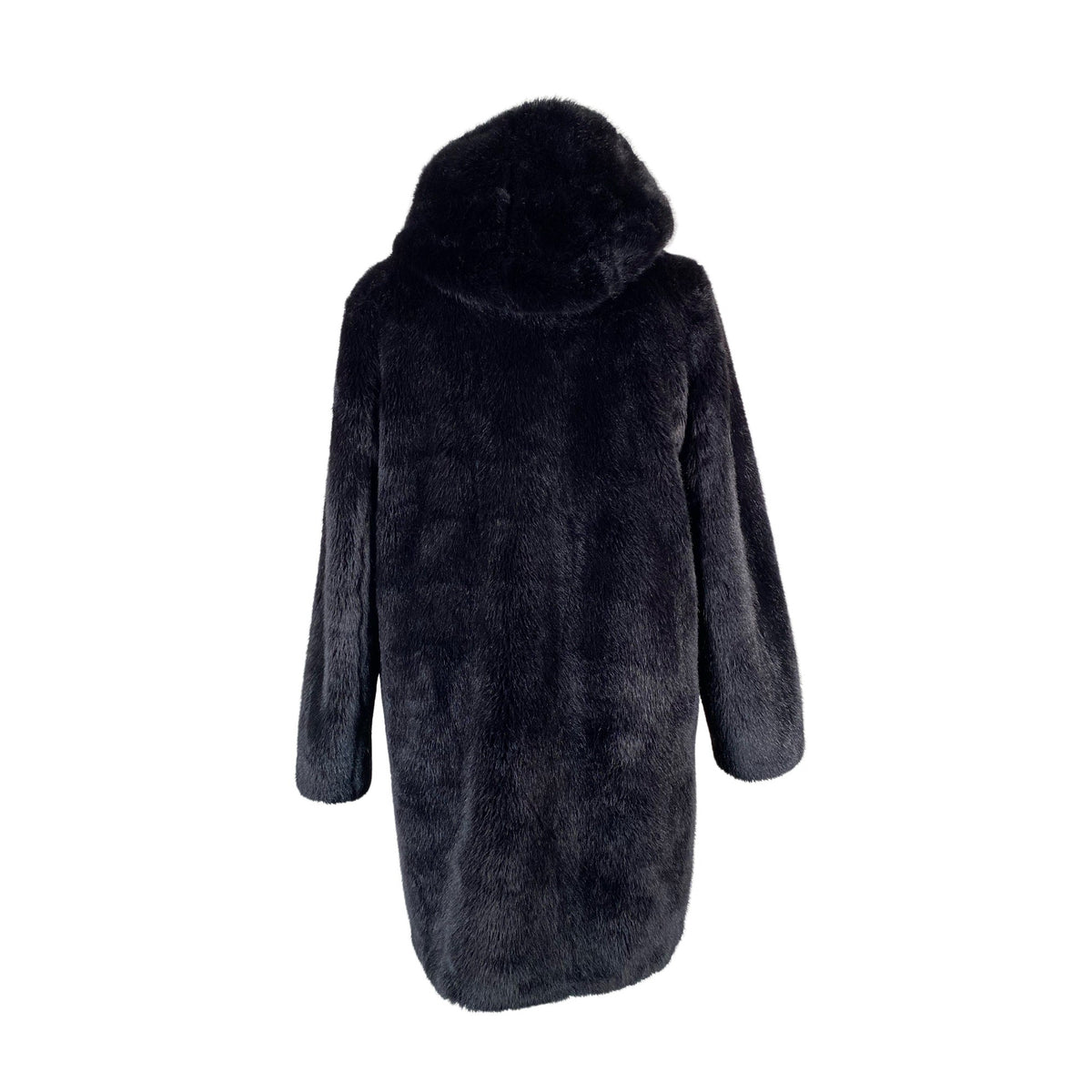 Unisex Saki - Kunstkarusnahast mantel, suurus 42 - Must (2)