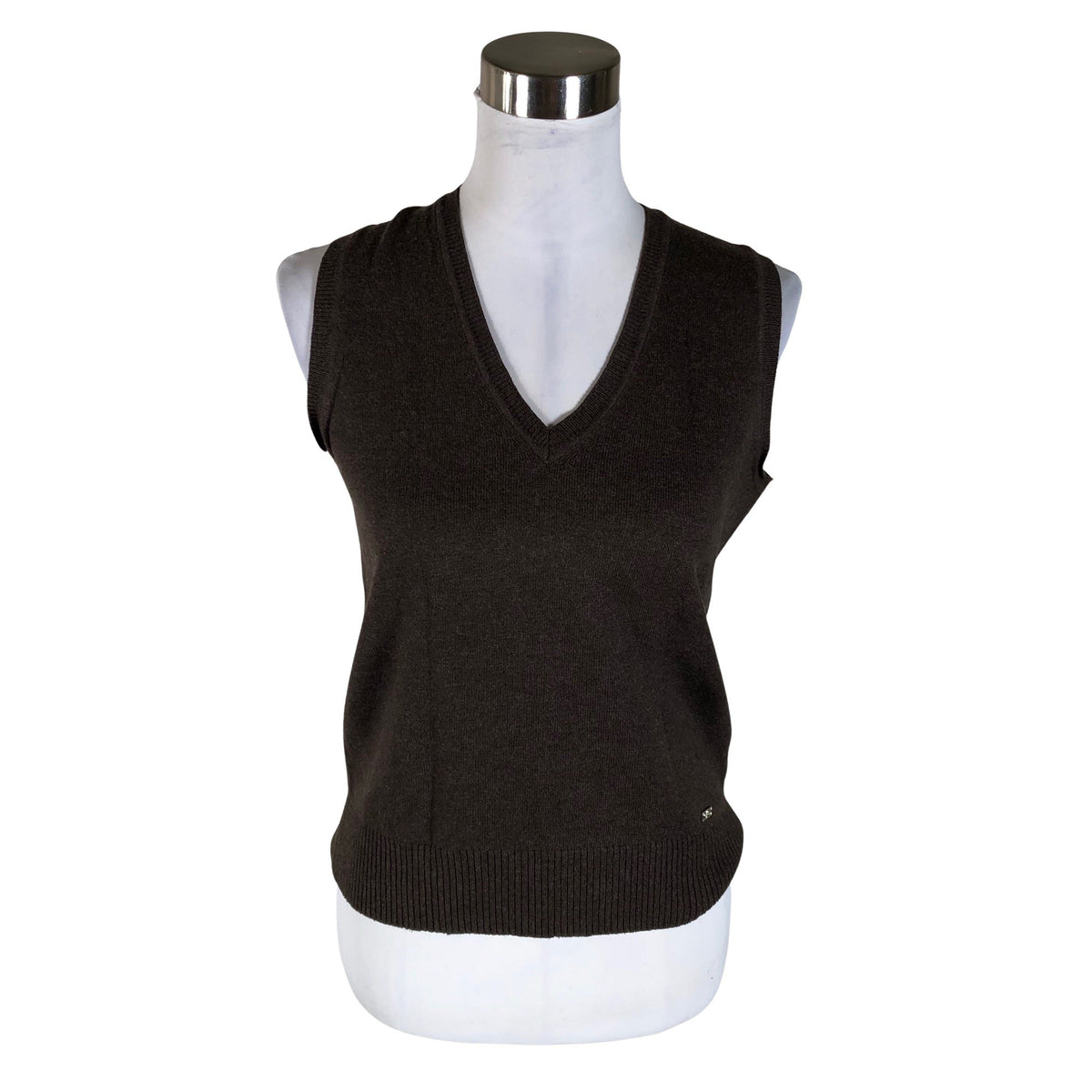 Unisex Global - Kootud vest, suurus 38 - Pruun (1)