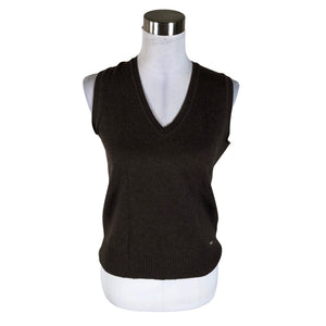 Unisex Global - Kootud vest, suurus 38 - Pruun (1)