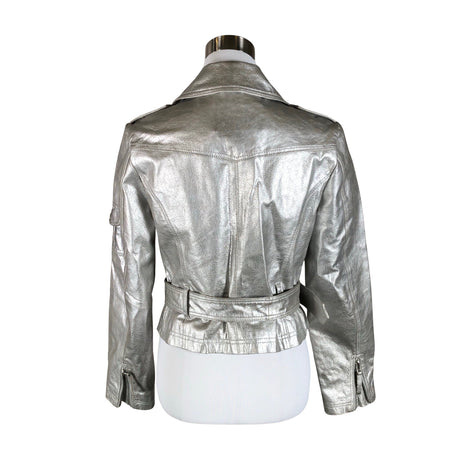 Unisex Brandt - Nahktagi, suurus 38 - Hõbe (2)