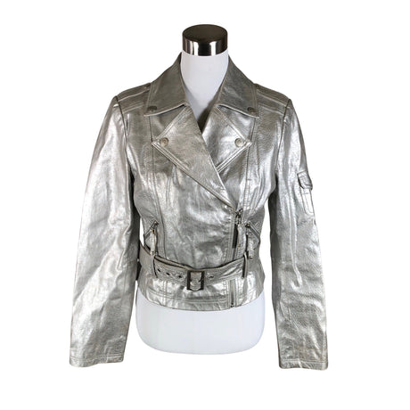 Unisex Brandt - Nahktagi, suurus 38 - Hõbe ()
