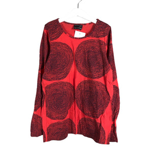 Unisex Marimekko - Trikotaažist pluus, suurus 146 - 152 - Punane (1)