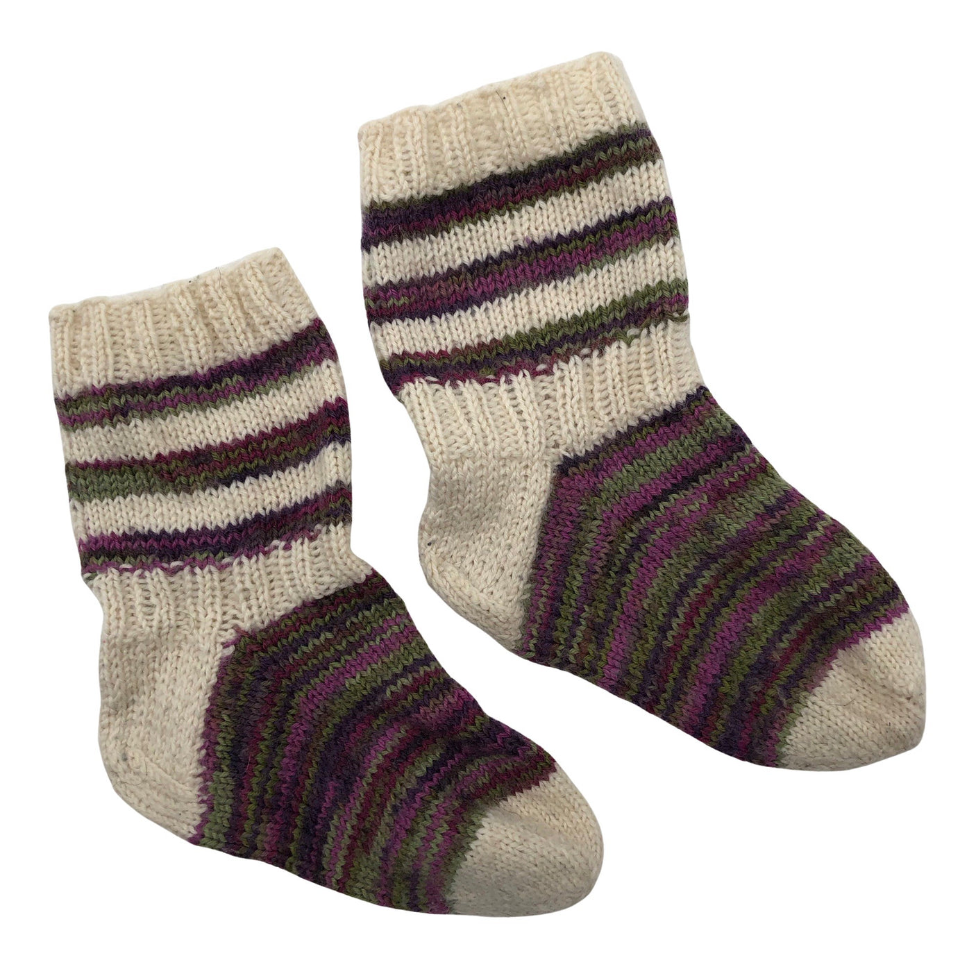 Unisex Handmade - Villased sokid, suurus 34 - Looduslik valge (1)