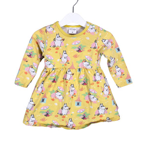 Unisex Martinex - Trikotaažist kleit, suurus 74 - 80 - Kollane (1)
