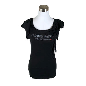 Unisex Guess - Trikotaažist topp, suurus 38 - Must (1)