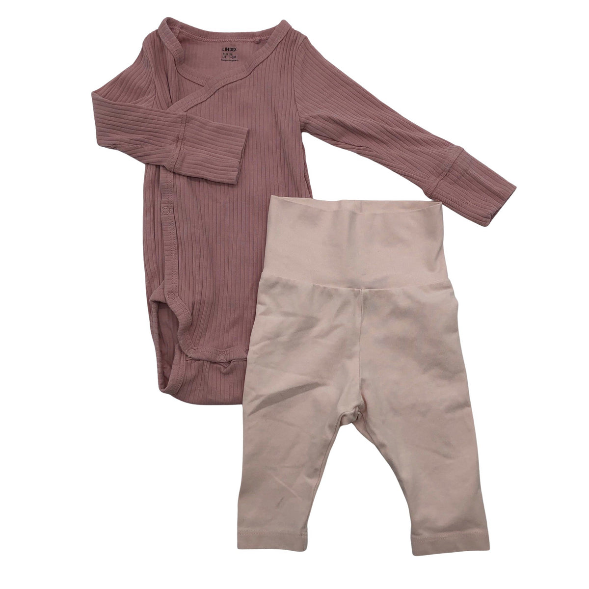 Unisex Lindex - Bodi, suurus 50 - 56 - Heleroosa (1)