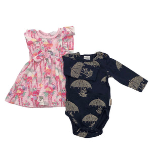 Unisex Martinex - Trikotaažist kleit, suurus 56 - 62 - Heleroosa (1)