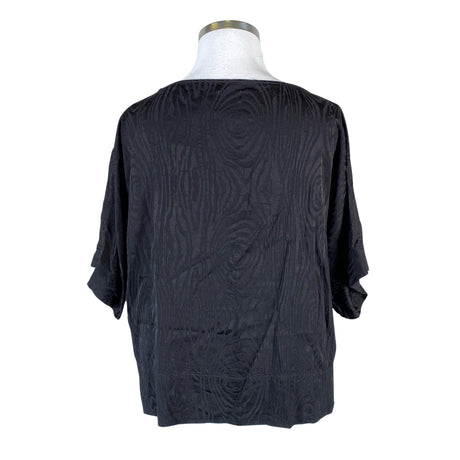 Unisex Hálo - Lühikeste käistega pluus, suurus 42 - Must (2)