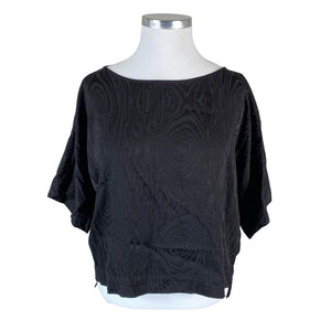 Unisex Hálo - Lühikeste käistega pluus, suurus 42 - Must (1)