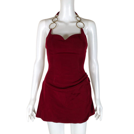 Unisex Nana Jacqueline - Pidulik kleit, suurus 34 - Veinipunane ()