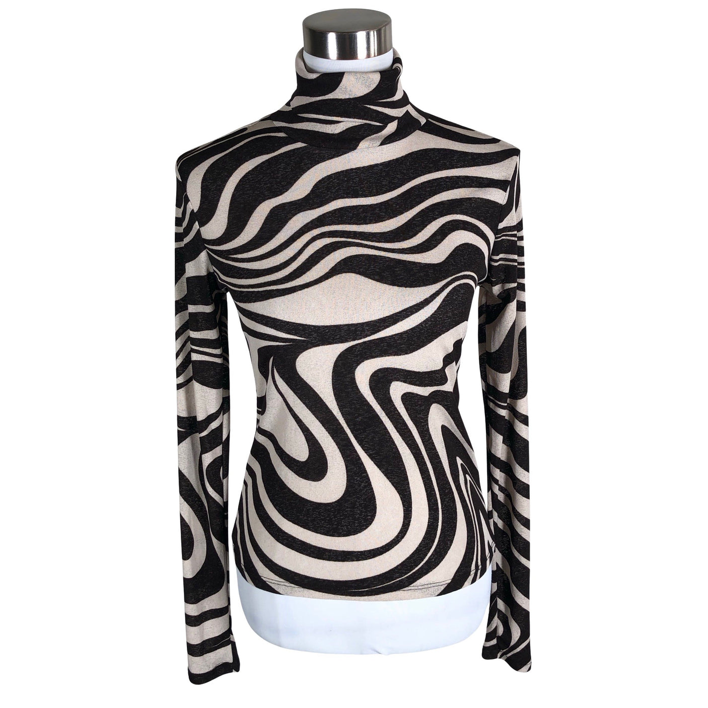 Unisex Lindex - Trikotaažist pluus, suurus 38 - Pruun (1)