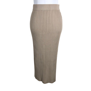 Unisex Lindex - Kootud seelik, suurus 36 - Beige (1)