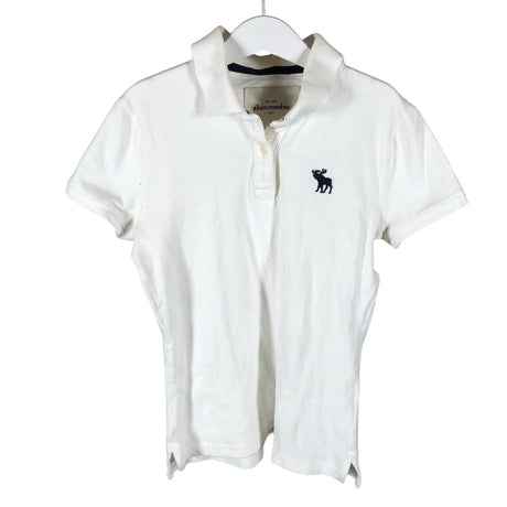 Unisex Abercrombie&Fitch - Polosärk, suurus 140 - 146 - Looduslik valge ()