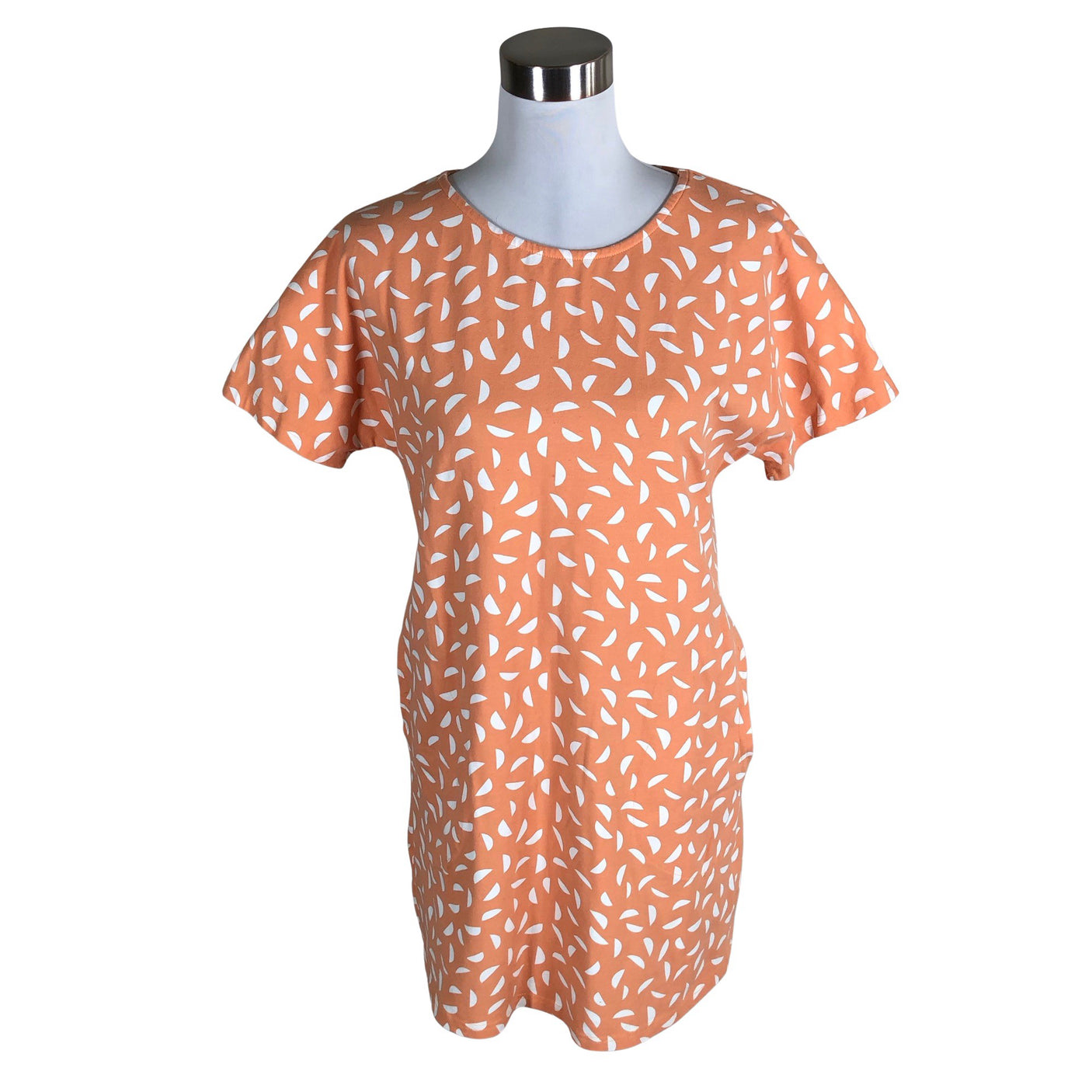 Unisex Nanso - Trikotaažist kleit, suurus 36 - Oranž (1)