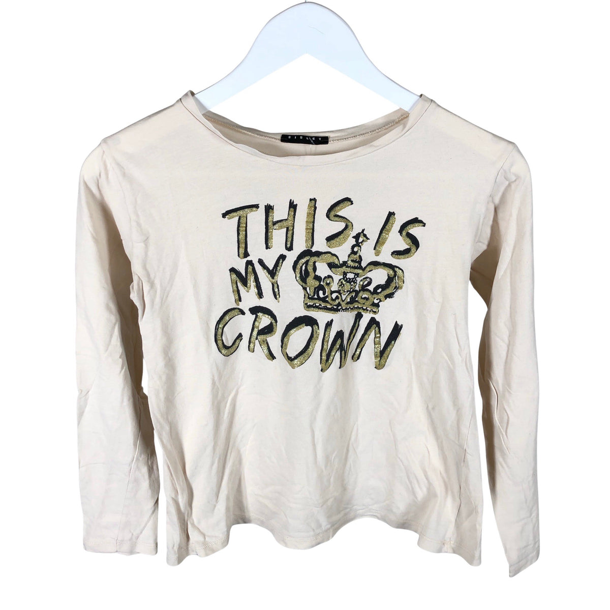 Unisex Sisley - Trikotaažist pluus, suurus 146 - 152 - Beige (1)