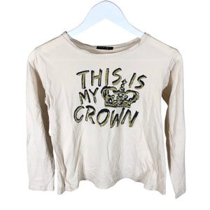 Unisex Sisley - Trikotaažist pluus, suurus 146 - 152 - Beige (1)