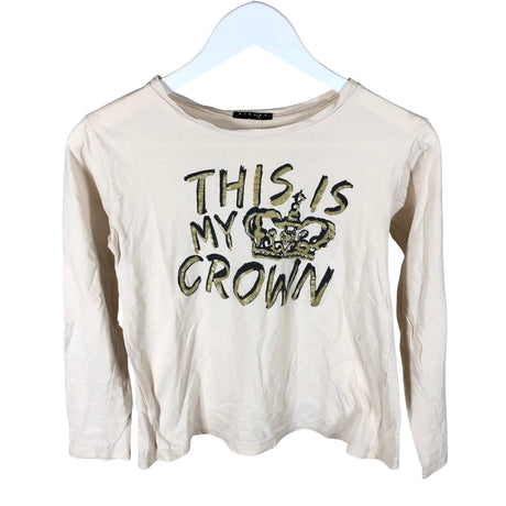 Unisex Sisley - Trikotaažist pluus, suurus 146 - 152 - Beige ()