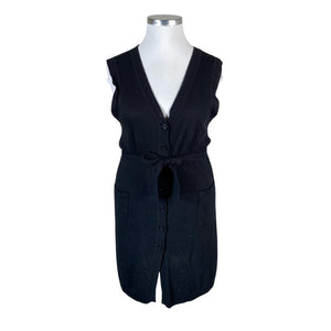 Unisex Ril's - Kootud vest, suurus 42 - Must (1)