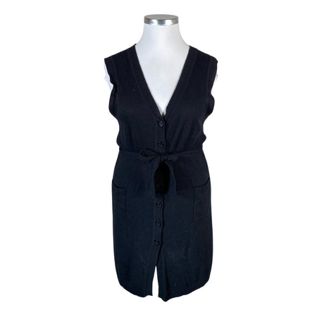 Unisex Ril's - Kootud vest, suurus 42 - Must ()