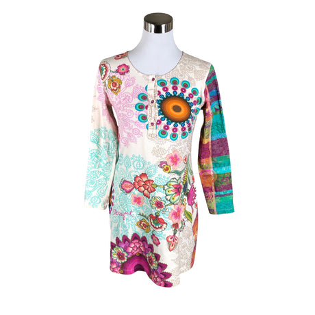 Unisex Desigual - Trikotaažist tuunika, suurus 36 - Looduslik valge ()
