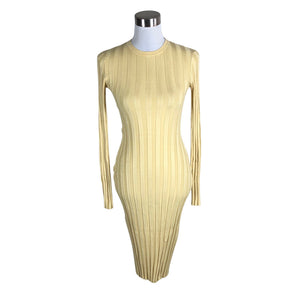 Unisex Na-KD - Kootud kleit, suurus 34 - Kollane (1)