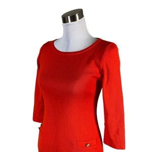 Unisex Busnel - Kootud kleit, suurus 34 - Punane (2)