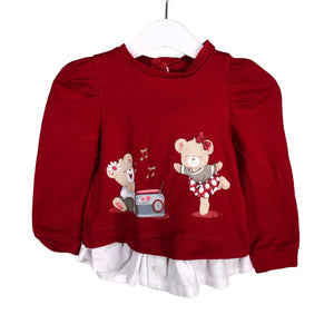 Unisex Mayoral - Dressikangast pluus, suurus 80 - 86 - Punane (1)