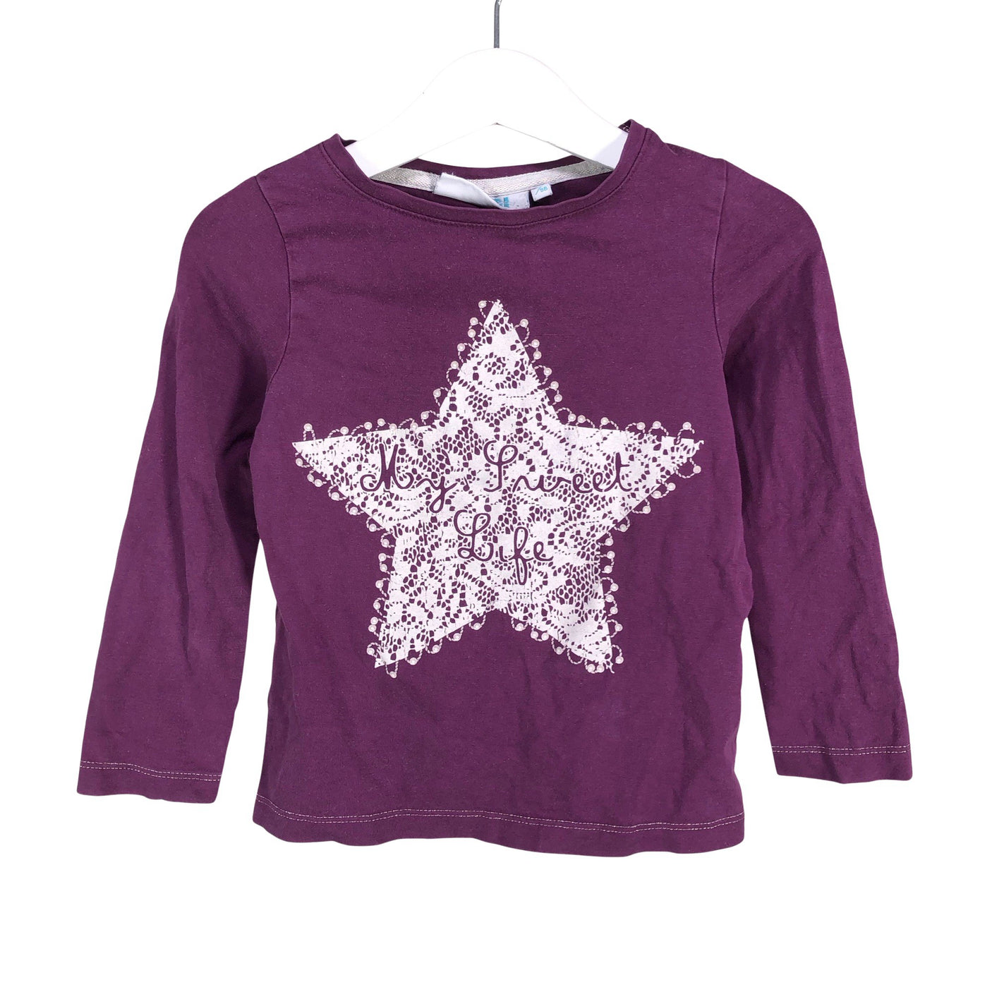 Unisex Bogi - Trikotaažist pluus, suurus 92 - 98 - Lilla (1)