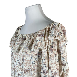 Unisex Andiata - Lühikeste käistega pluus, suurus 46 - Beige (3)