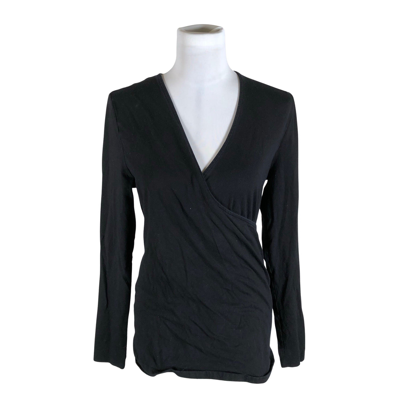 Unisex Lindex - Trikotaažist pluus, suurus 40 - Must (1)