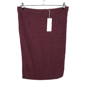 Unisex Arket - Kootud seelik, suurus 40 - Veinipunane (1)