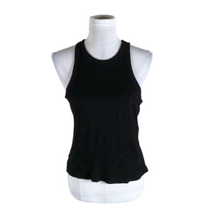 Unisex Lindex - Trikotaažist topp, suurus 40 - Must (1)