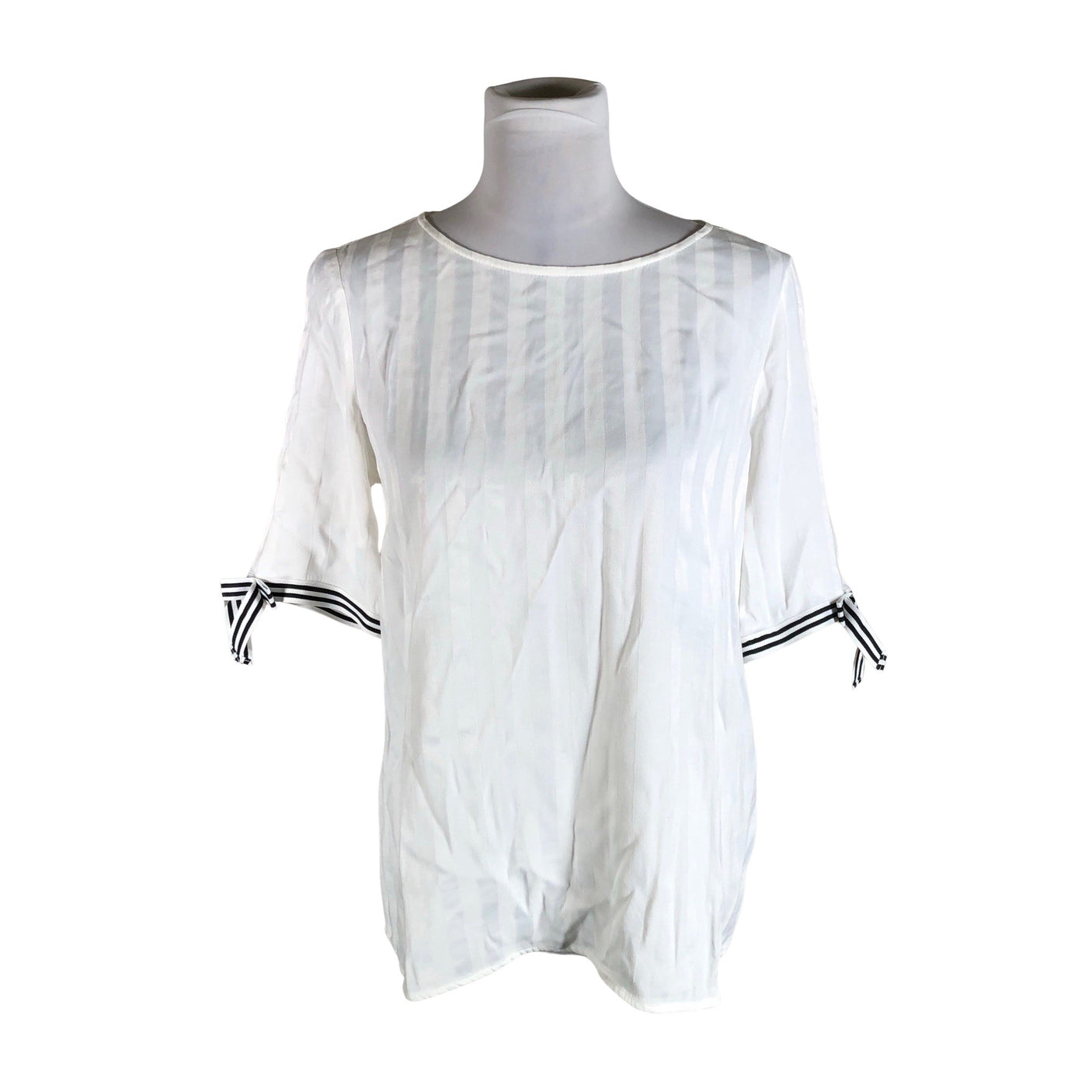 Unisex Esprit - Lühikeste käistega pluus, suurus 38 - Valge (1)